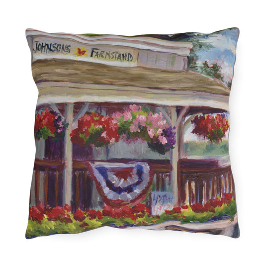 Johnson's in June | Farmstand Memories Outdoor Pillow