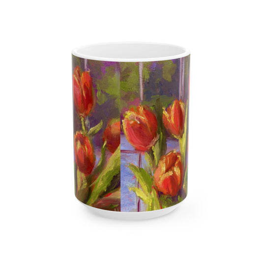 Barbara's Tulips - 15 oz Mug